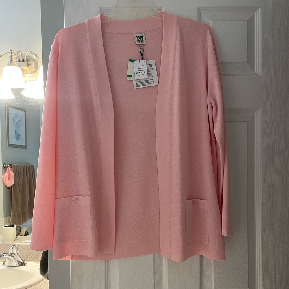 Anne Klein Blush Pink Women's Cardigan